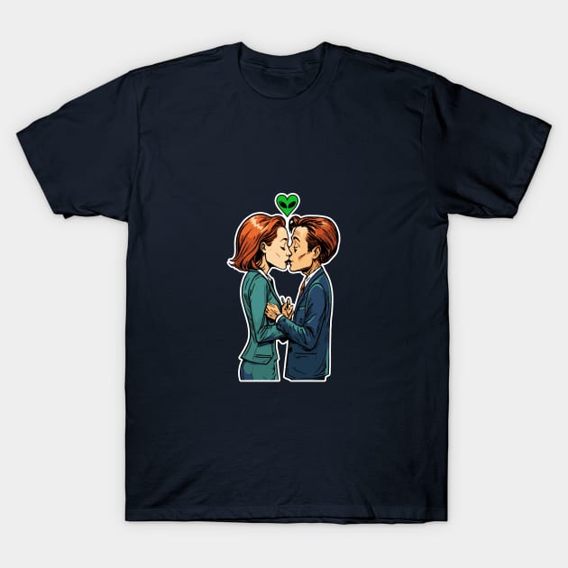 X-files Love T-Shirt by roswellboutique